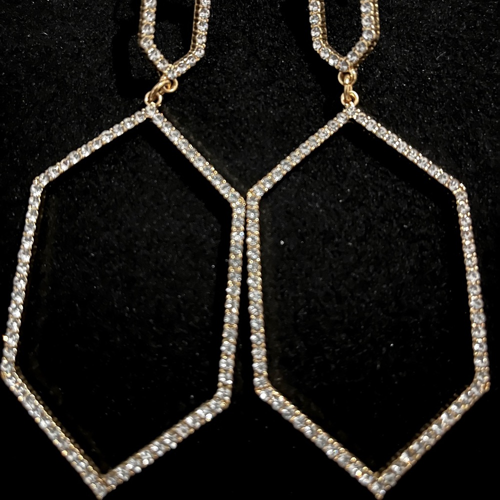 Park lane yellow gold micro pave dolci earrings